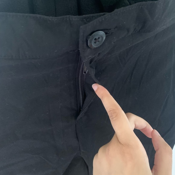 BLACK THICK LINED PANTS - Picture 3 of 6